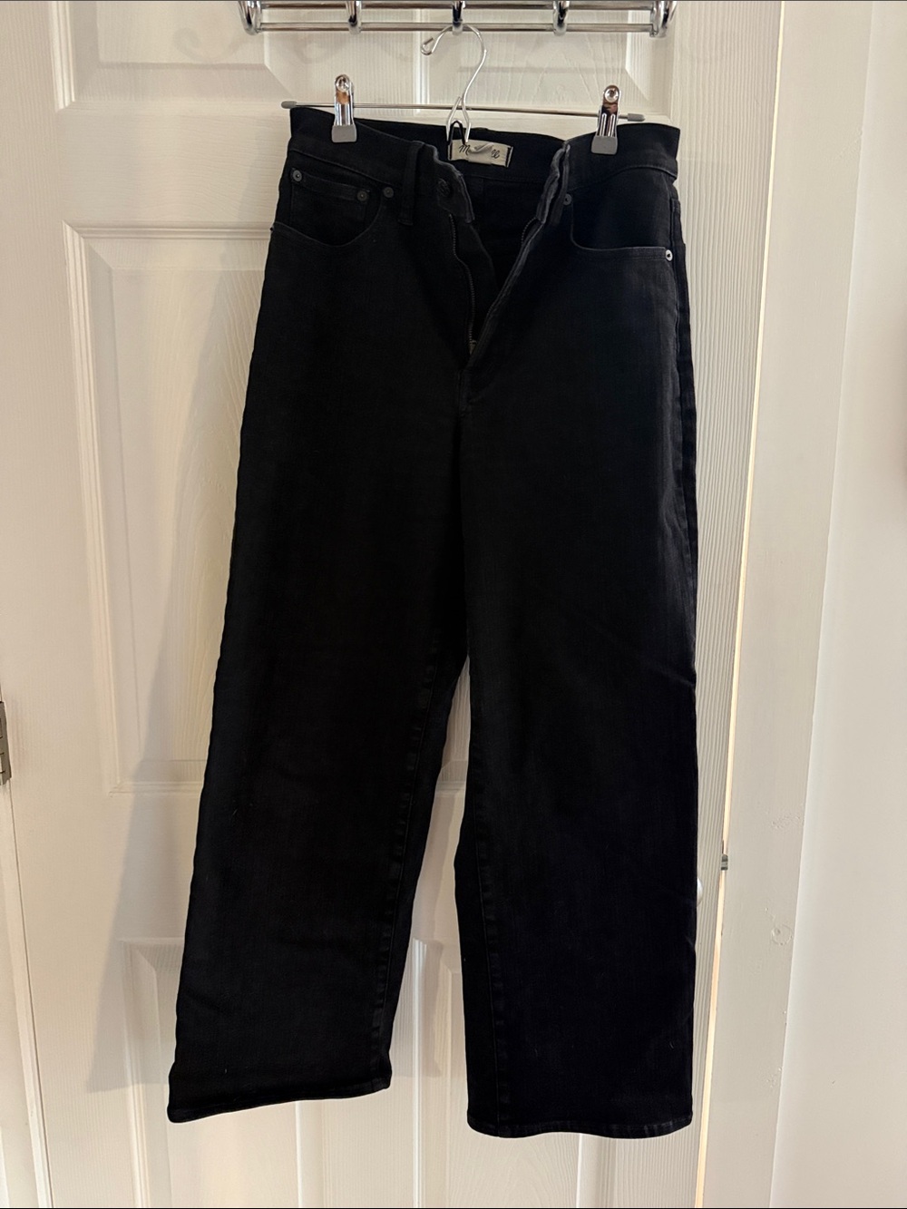 Madewell Black The Perfect Vintage Wide-Leg Jeans